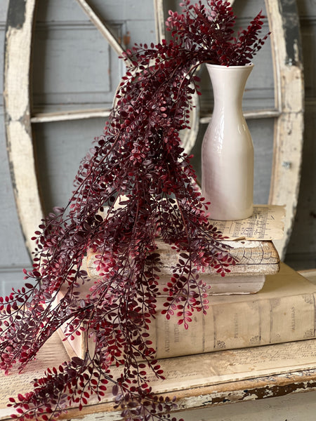 Red Ruta Rue Hanging | 36" | CLEAN UP SPECIAL!  From $4.95 - Last 36pcs!