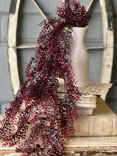 Red Ruta Rue Hanging | 36" | CLEAN UP SPECIAL!  From $4.95 - Last 36pcs!