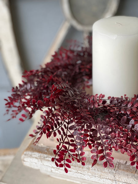 Red Ruta Rue Candle Ring | 16" | CLEAN UP SPECIAL!  From $7.95 - Last 54pcs!