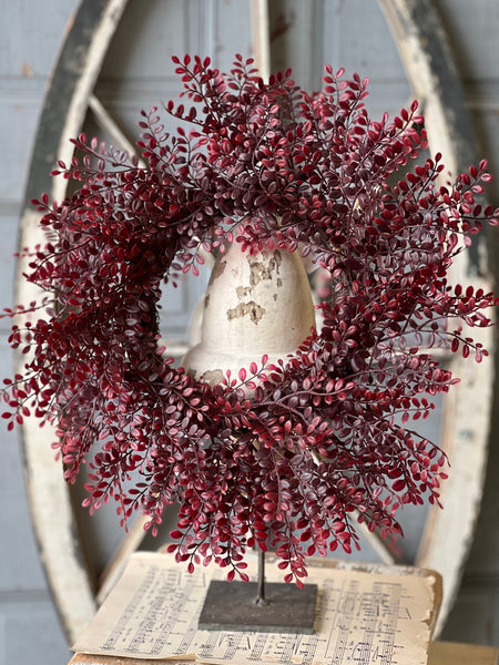 Red Ruta Rue Candle Ring | 16" | CLEAN UP SPECIAL!  From $7.95 - Last 54pcs!