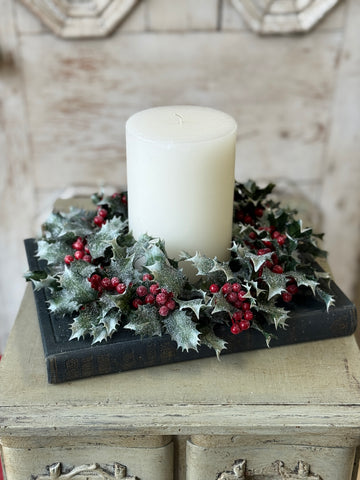 Hollyberry Glen Candle Ring | 11" | NOT CURRENTLY IN STOCK-New For Holiday 2026!