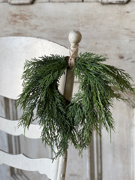 Mini Hanging Wreath | 12" | Fine Cedar | SOLD OUT