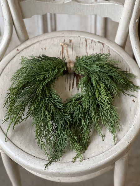 Mini Hanging Wreath | 12" | Fine Cedar | SOLD OUT