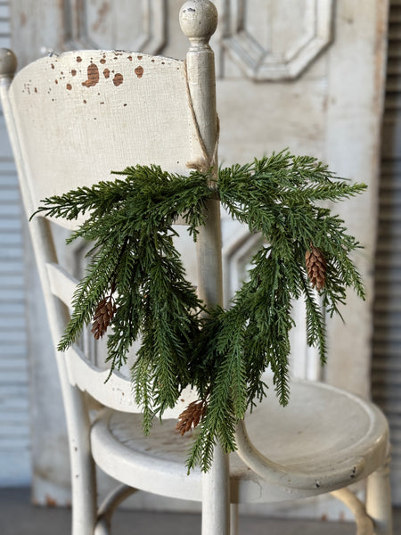 Tarrytown Cedar Hanging Wreath | 12" | NOT CURRENTLY IN STOCK-New For Holiday 2026!