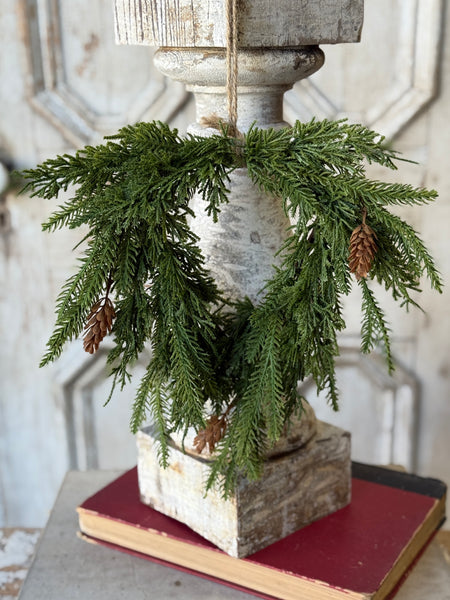Tarrytown Cedar Hanging Wreath | 12" | NOT CURRENTLY IN STOCK-New For Holiday 2026!