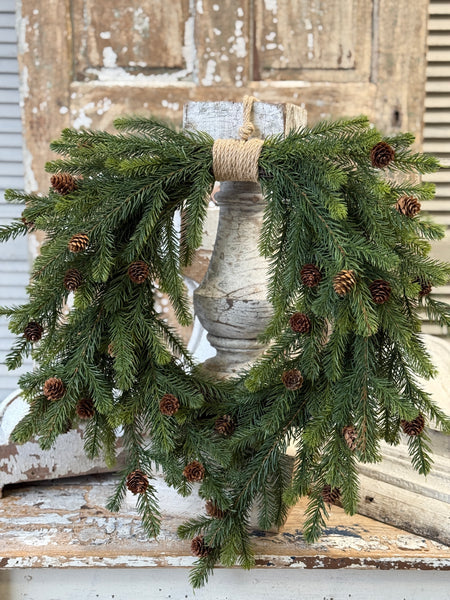 Angel Pine Hanging Wreath | 23" | NOT CURRENTLY IN STOCK-New For Holiday 2026!