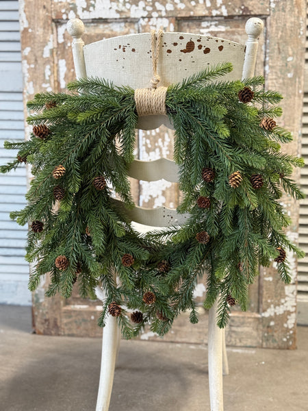Angel Pine Hanging Wreath | 23" | NOT CURRENTLY IN STOCK-New For Holiday 2026!
