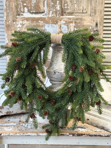 Angel Pine Hanging Wreath | 23" | NOT CURRENTLY IN STOCK-New For Holiday 2026!