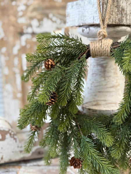 Angel Pine Hanging Wreath | 16" | NOT CURRENTLY IN STOCK-New For Holiday 2026!