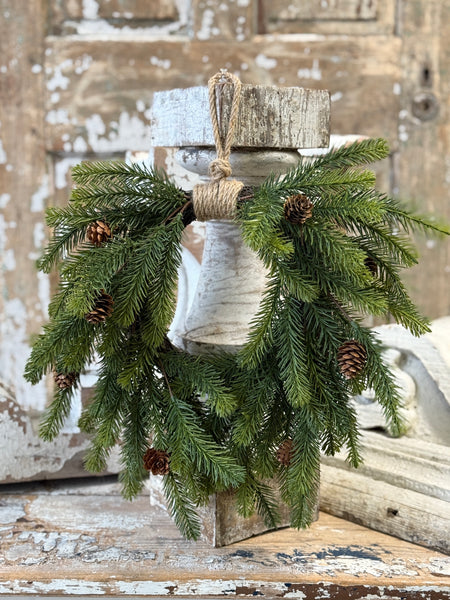 Angel Pine Hanging Wreath | 16" | NOT CURRENTLY IN STOCK-New For Holiday 2026!