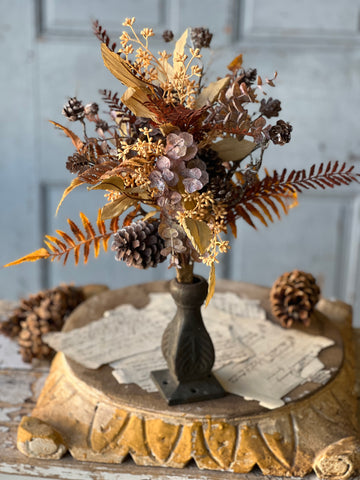 Falling Cone & Fern Bouquet | 18"