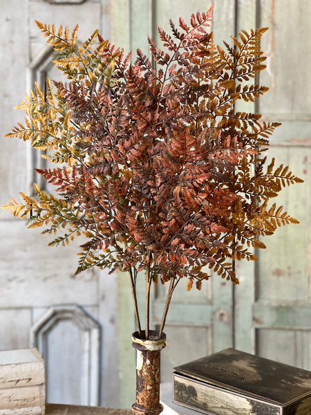 Autumnal Fern Spray | 36" | Cinnamon | SOLD OUT