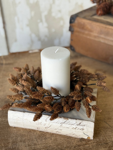 Plethora Pinecones Candle Ring | 12” | NOT CURRENTLY IN STOCK-New For Holiday 2026!