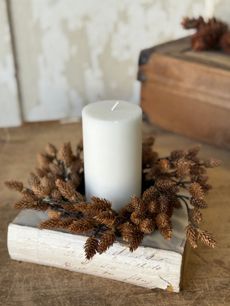 Plethora Pinecones Candle Ring | 12” | NOT CURRENTLY IN STOCK-New For Holiday 2026!