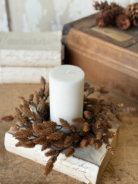Plethora Pinecones Candle Ring | 12” | NOT CURRENTLY IN STOCK-New For Holiday 2026!