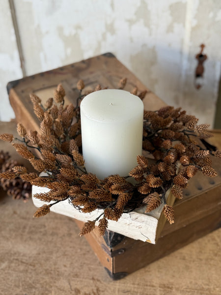 Plethora Pinecones Candle Ring | 14” | NOT CURRENTLY IN STOCK-New For Holiday 2026!
