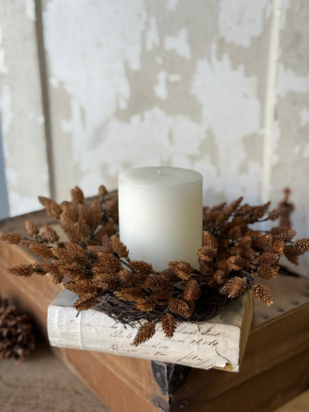 Plethora Pinecones Candle Ring | 14” | NOT CURRENTLY IN STOCK-New For Holiday 2026!