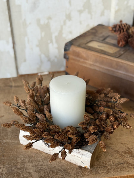 Plethora Pinecones Candle Ring | 14” | NOT CURRENTLY IN STOCK-New For Holiday 2026!