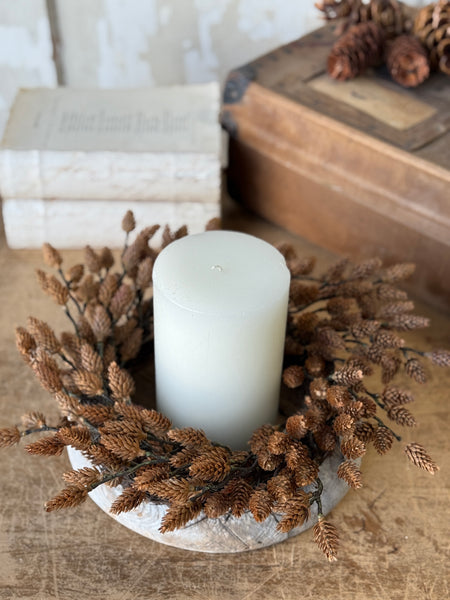 Plethora Pinecones Candle Ring | 14” | NOT CURRENTLY IN STOCK-New For Holiday 2026!