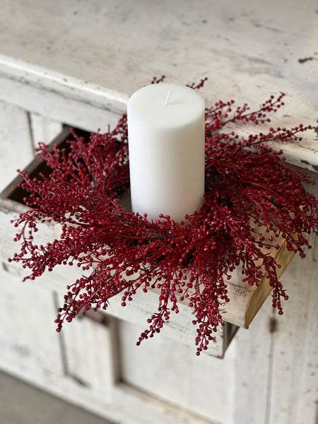 Frivolity Berry Candle Ring | 14" | SOLD OUT