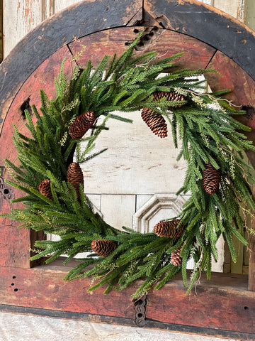 Pencil Pine Wreath | 24" | CASE PACK CLEAN UP SPECIAL!  From $19.95 - Last 24pcs!