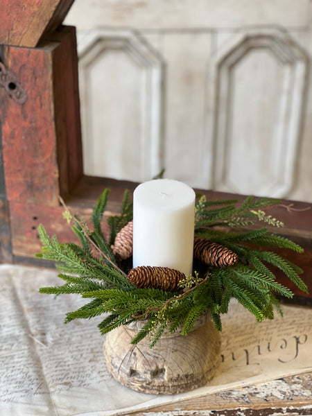 Pencil Pine Candle Ring | 13" | SOLD OUT
