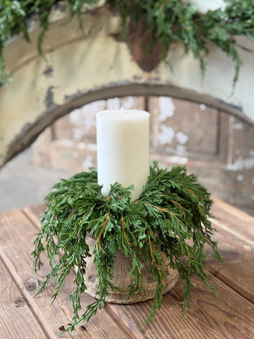 Emerald Falls Candle Ring | 14” | NOT CURRENTLY IN STOCK - New for Holiday 2026!