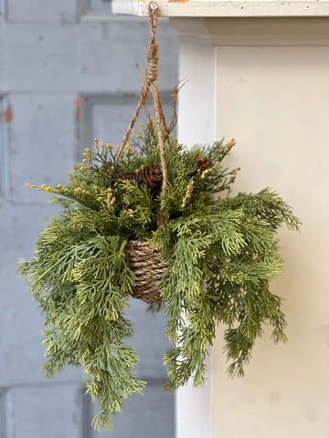 Steadfast Cedar Hanging Basket | 12" | SOLD OUT