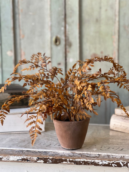 Autumnal Fern Potted | 18" | Cinnamon | SOLD OUT