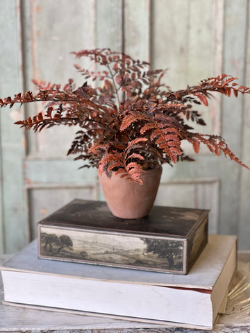 Autumnal Fern Potted | 18" | Russet | SOLD OUT