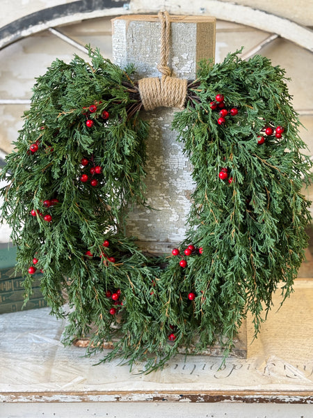 Emerald Celebration Hanging Wreath | 24" | NOT CURRENTLY IN STOCK-New For Holiday 2026!