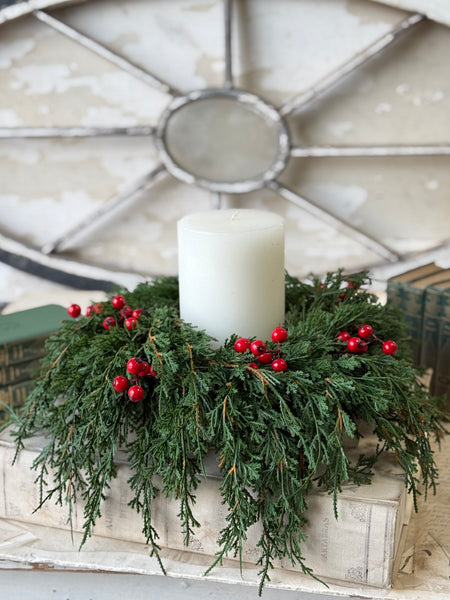 Emerald Celebration Candle Ring | 14” | NOT CURRENTLY IN STOCK-New For Holiday 2026!