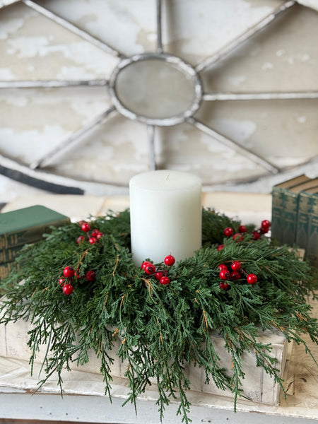 Emerald Celebration Candle Ring | 14” | NOT CURRENTLY IN STOCK-New For Holiday 2026!