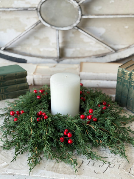 Emerald Celebration Candle Ring | 14” | NOT CURRENTLY IN STOCK-New For Holiday 2026!