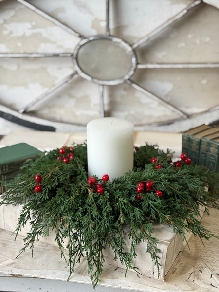 Emerald Celebration Candle Ring | 14” | NOT CURRENTLY IN STOCK-New For Holiday 2026!