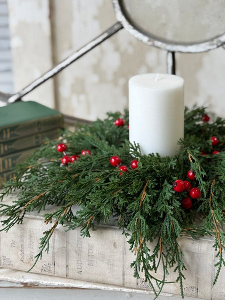 Emerald Celebration Candle Ring | 12” | NOT CURRENTLY IN STOCK-New For Holiday 2026!