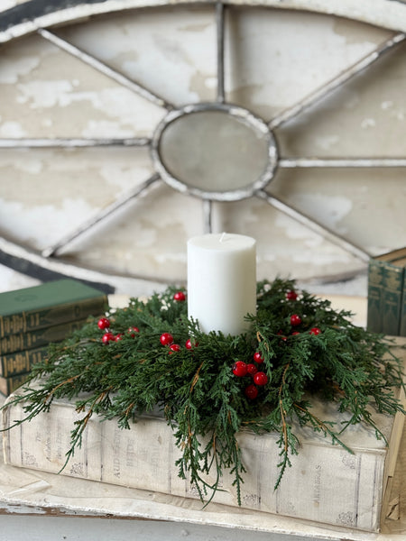 Emerald Celebration Candle Ring | 12” | NOT CURRENTLY IN STOCK-New For Holiday 2026!