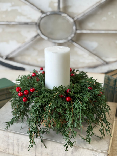 Emerald Celebration Candle Ring | 12” | NOT CURRENTLY IN STOCK-New For Holiday 2026!