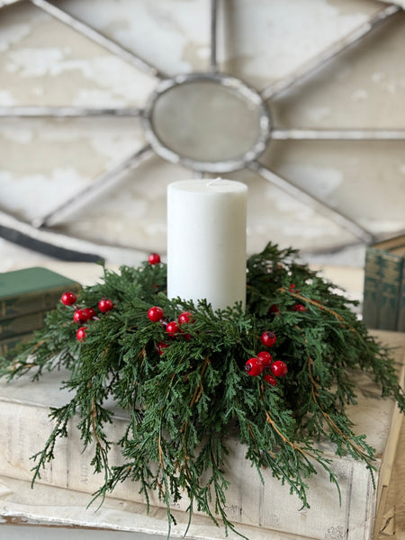 Emerald Celebration Candle Ring | 12” | NOT CURRENTLY IN STOCK-New For Holiday 2026!