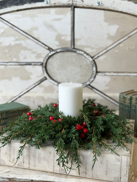 Emerald Celebration Candle Ring | 12” | NOT CURRENTLY IN STOCK-New For Holiday 2026!