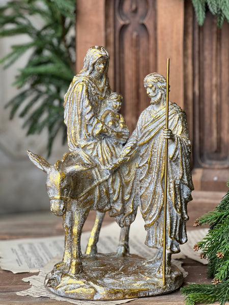 Holy Noel Figurine | 14" | Gilded