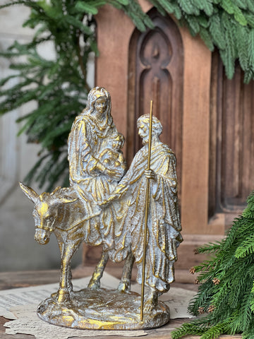 Holy Noel Figurine | 14" | Gilded