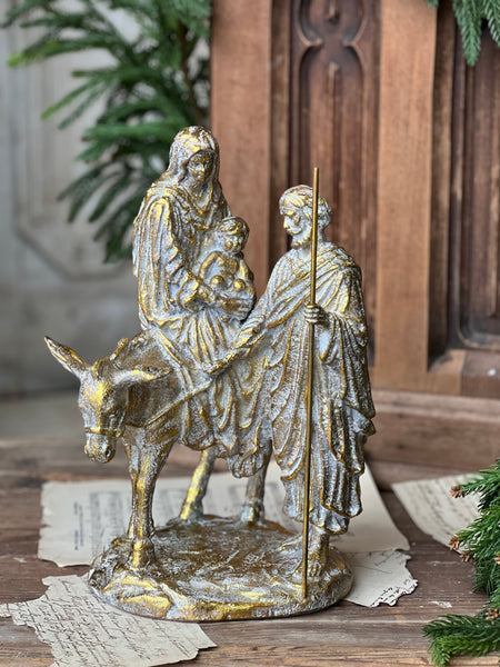 Holy Noel Figurine | 14" | Gilded