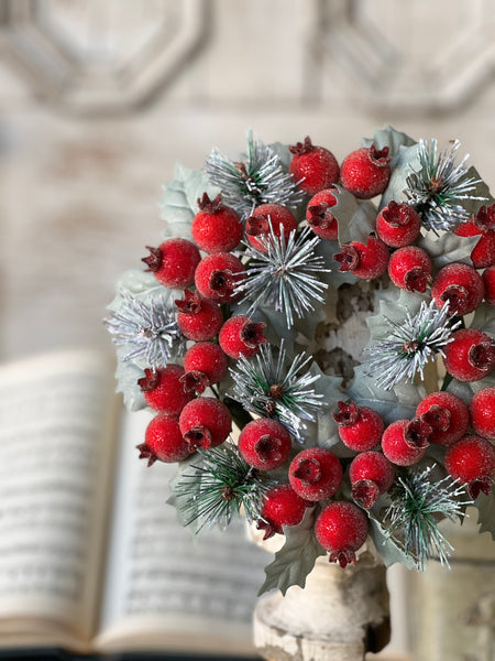 Winter Sugar Plum Candle Ring | 8" | SOLD OUT