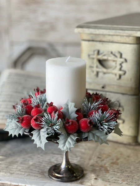 Winter Sugar Plum Candle Ring | 8" | SOLD OUT