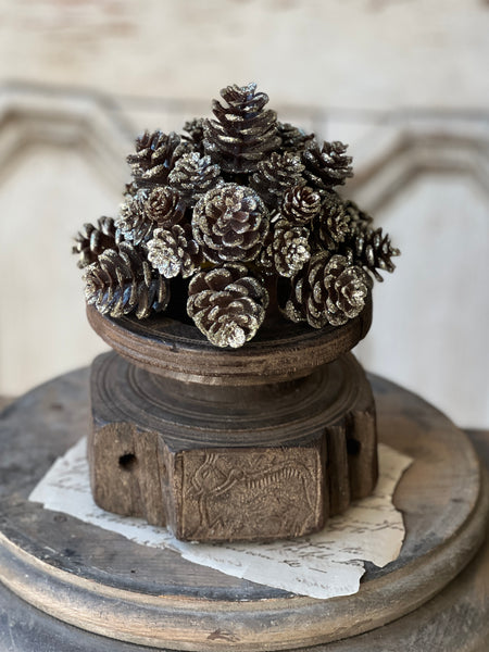 Shimmer Pine Cone Half Sphere | 7" | Limited Stock - Last 132pcs!