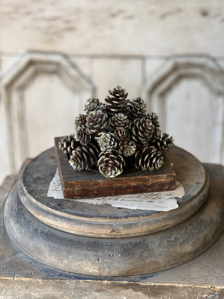 Shimmer Pine Cone Half Sphere | 7" | Limited Stock - Last 132pcs!