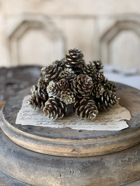 Shimmer Pine Cone Half Sphere | 7" | Limited Stock - Last 132pcs!