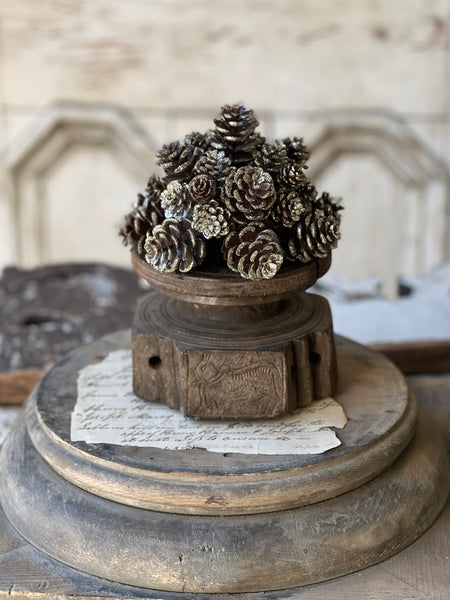 Shimmer Pine Cone Half Sphere | 7" | Limited Stock - Last 132pcs!