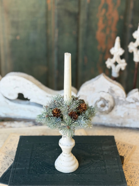 Pine Cone Pizazz Candle Ring | 1"